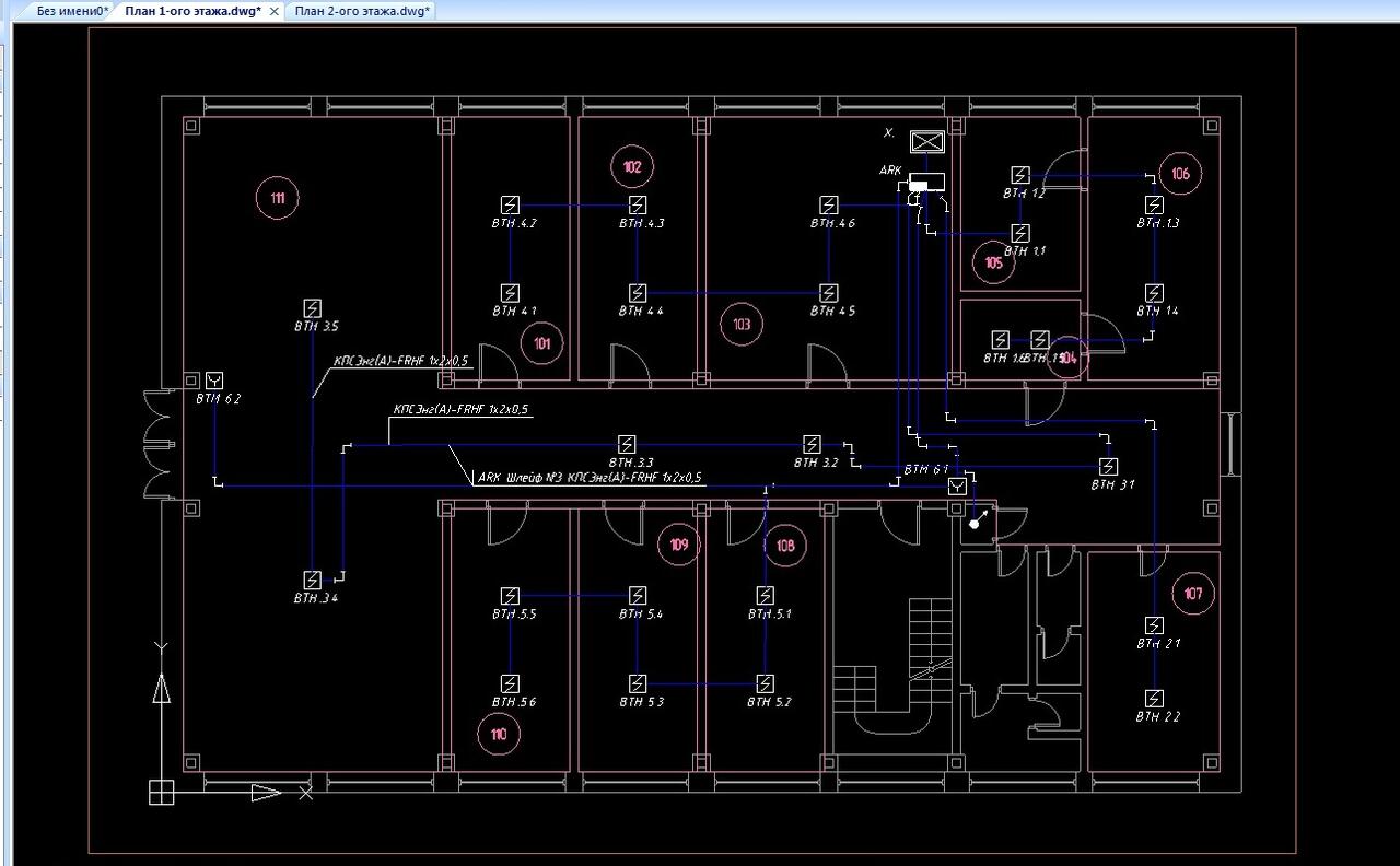 План этажа dwg